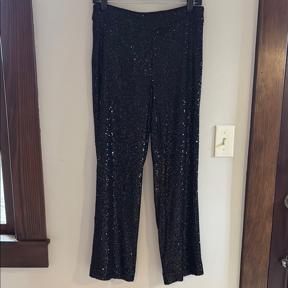 Loft Black Sequin Women's Pants